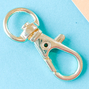
                
                    Load image into Gallery viewer, 32mm Shiny Gold Swivel Clasp - 2 Pack
                
            