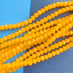 4mm Dandelion Faceted Chinese Crystal Rondelle Strand