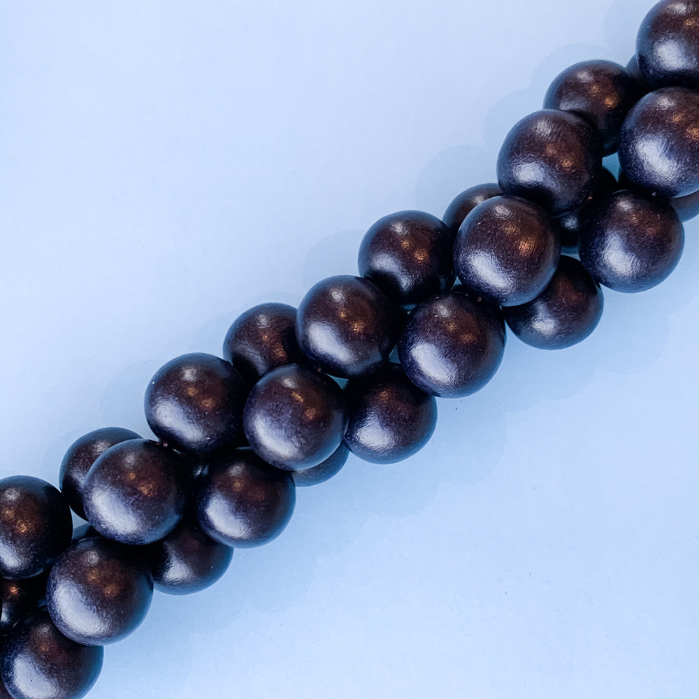20mm Midnight Wood Rounds Strand