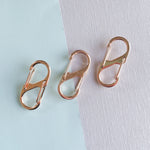41mm Rose Gold Plated Double Clasp Carabiner Clip