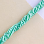 2mm Sea Foam Faceted Chinese Crystal Rondelle Strand