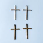 Thin Pewter Crosses - Pack of 2