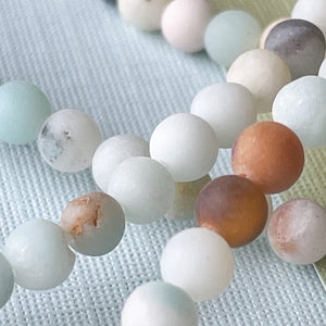 
                
                    Load image into Gallery viewer, 4mm Matte Amazonite Rounds Strand
                
            