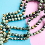 8mm African Turquoise Stone Round Strand