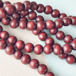 10mm Mahogany Wood Rounds Strand