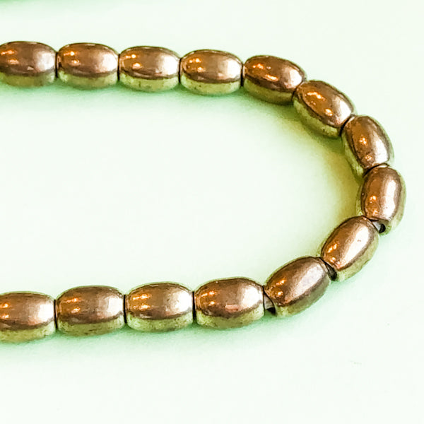 
                
                    Load image into Gallery viewer, 5mm Gold Oval Rice Brass Strand
                
            