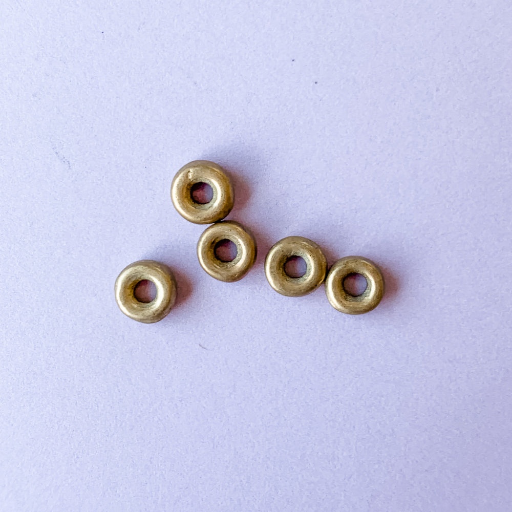 
                
                    Load image into Gallery viewer, 6mm Brass Rings - Pack of 15 - Christine White Style
                
            