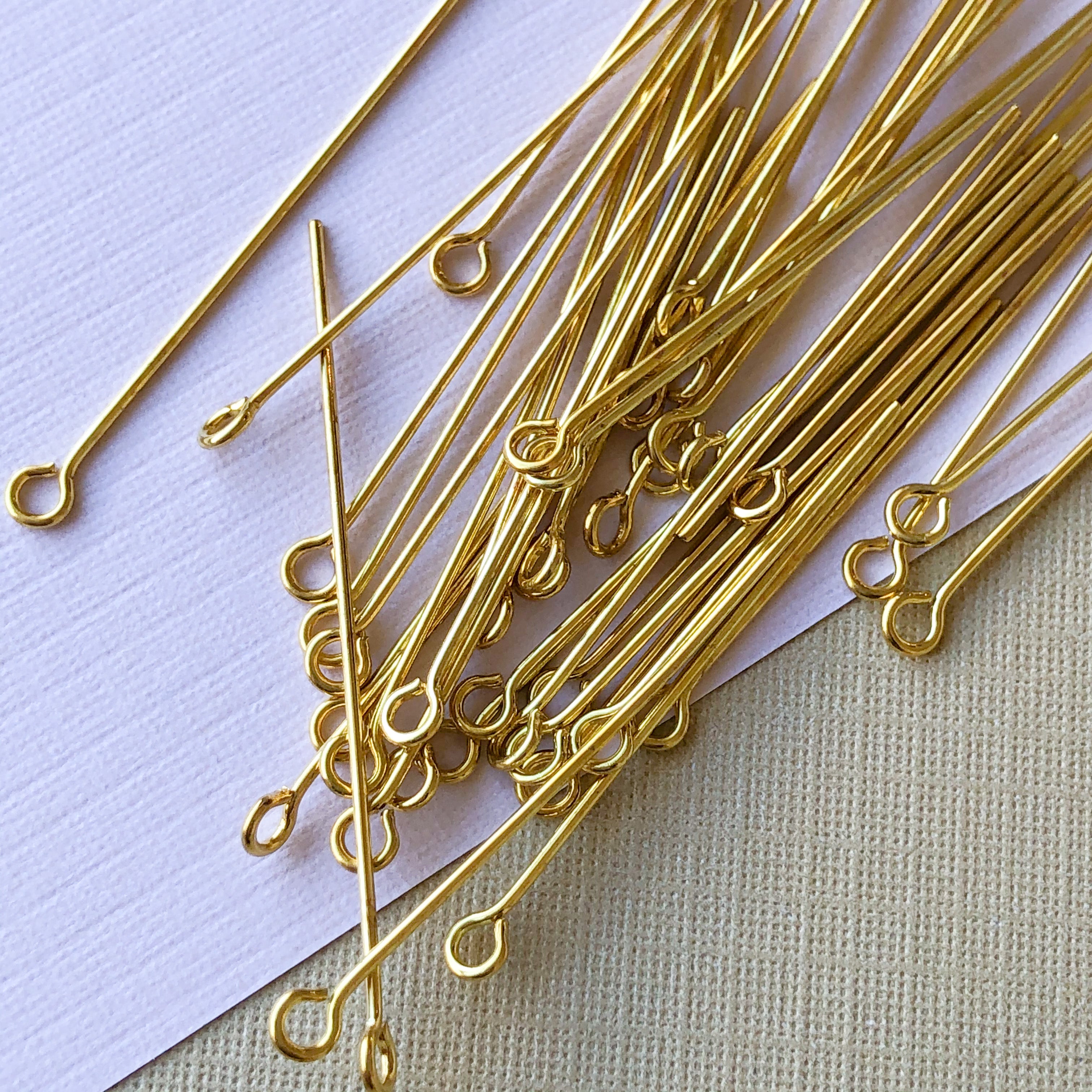 1.5" Gold Eye Pin 40 Pack Beads, Inc.