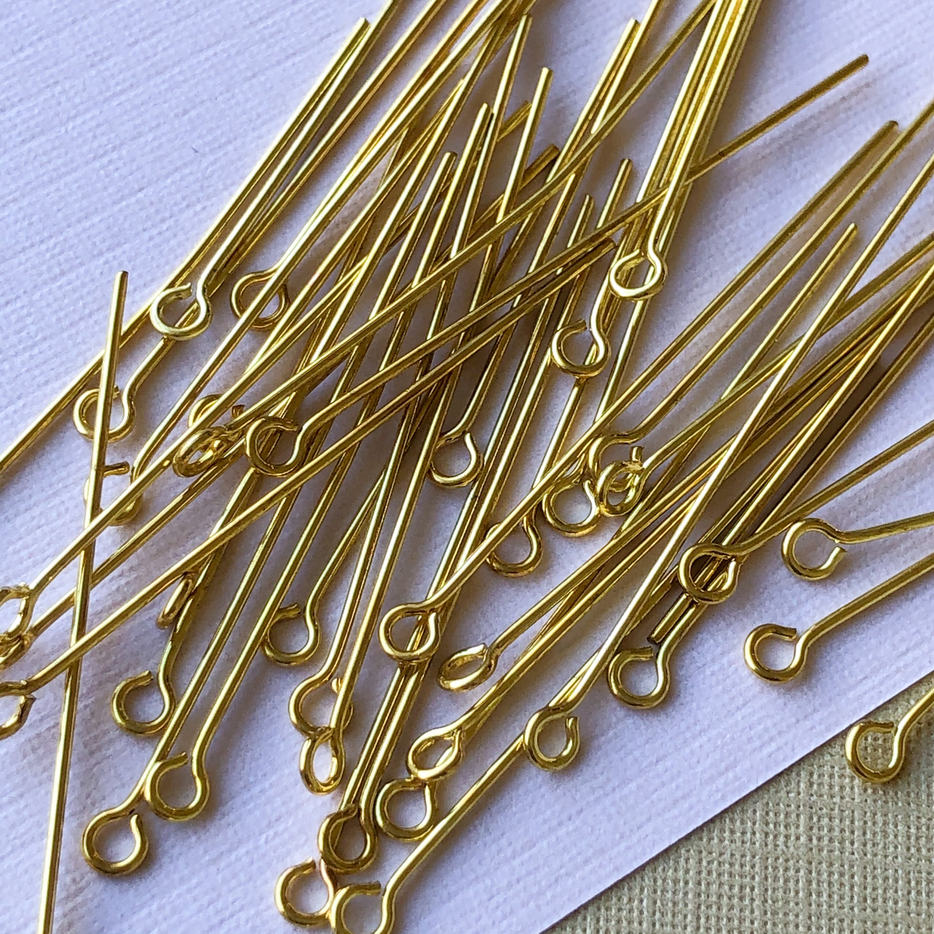 1.5" Gold Eye Pin 40 Pack Beads, Inc.