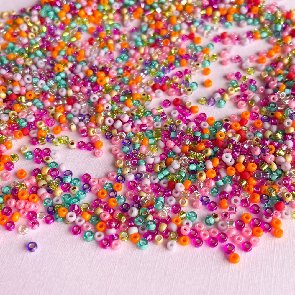 50% off 3mm Matte Colorful Seed Beads Mixed Small Beads 