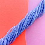 2mm Periwinkle Faceted Chinese Crystal Rondelle Strand