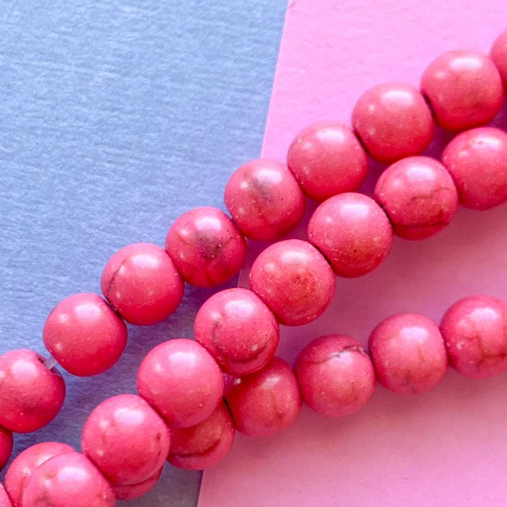 
                
                    Load image into Gallery viewer, 6mm Pink Magnesite Rounds Strand
                
            