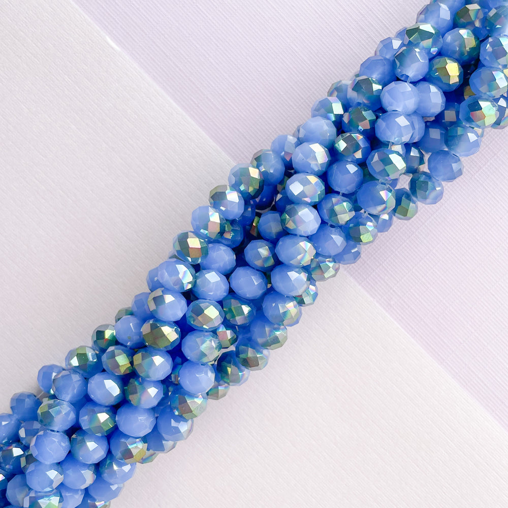 8mm Two-Tone Periwinkle Faceted Chinese Crystal Rondelle Strand – Beads,  Inc.