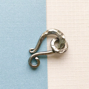 
                
                    Load image into Gallery viewer, Hammered Shepherd&amp;#39;s Hook Clasp
                
            