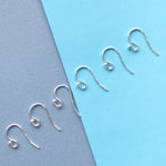 20mm Sterling Silver French Ear Wire - 6 Pack