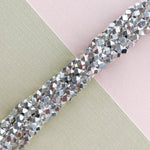 3.5mm Silver Electroplated Nugget Spacer Bead Strand