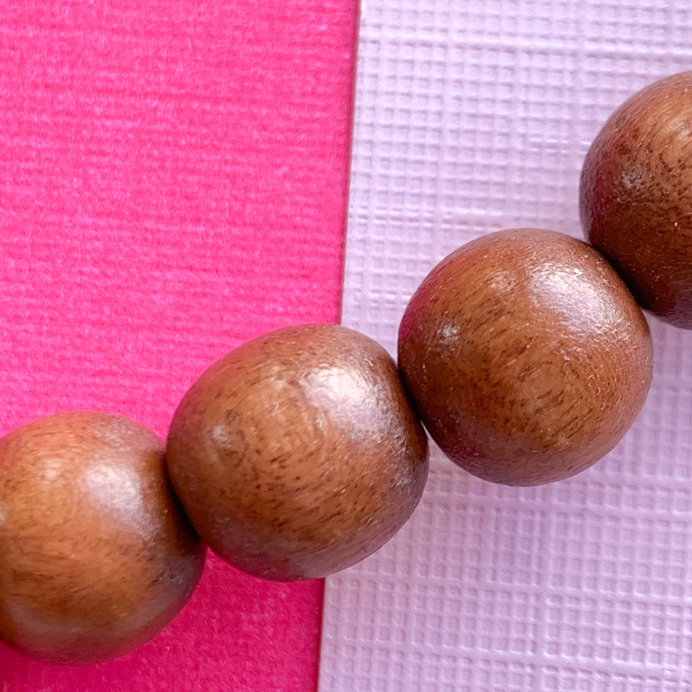 12mm Brown Wood Rounds Strand - Beads, Inc.
