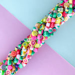 10mm Mixed Fruit Polymer Clay Strand