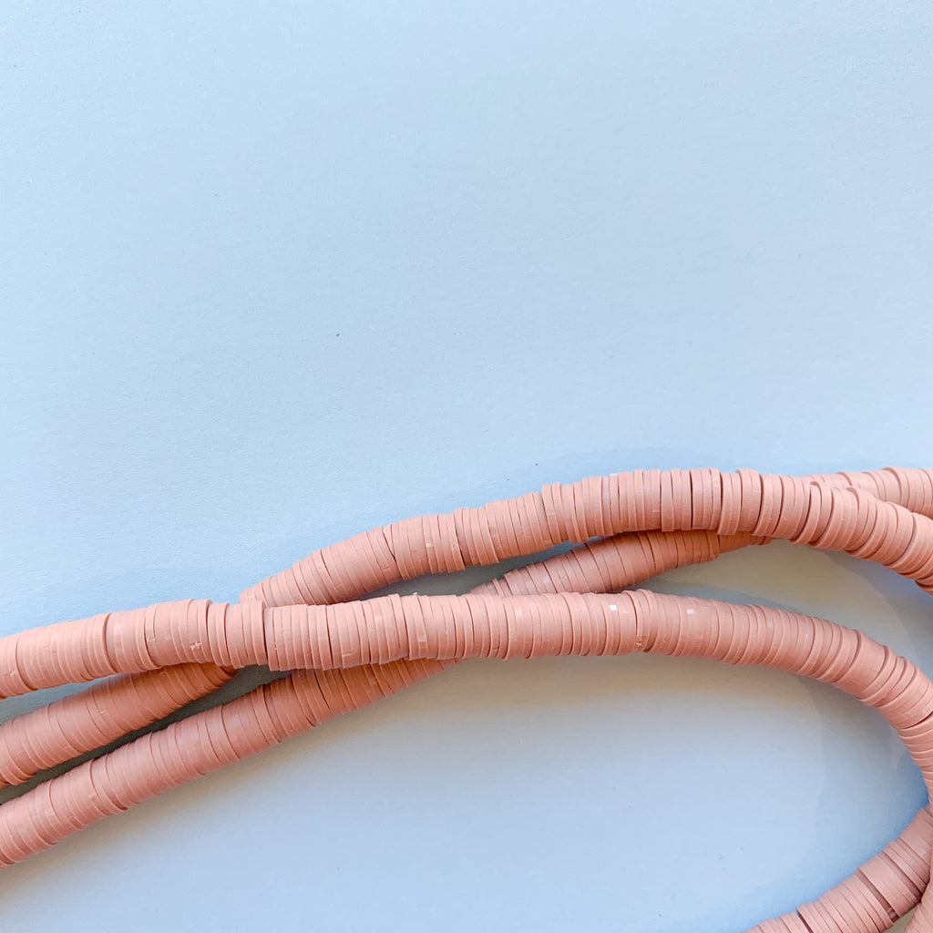 8mm Mocha Polymer Clay Heishi Strand – Beads, Inc.