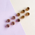 8mm Hammered Bronze Brass Spacer Ring - 10 Pack