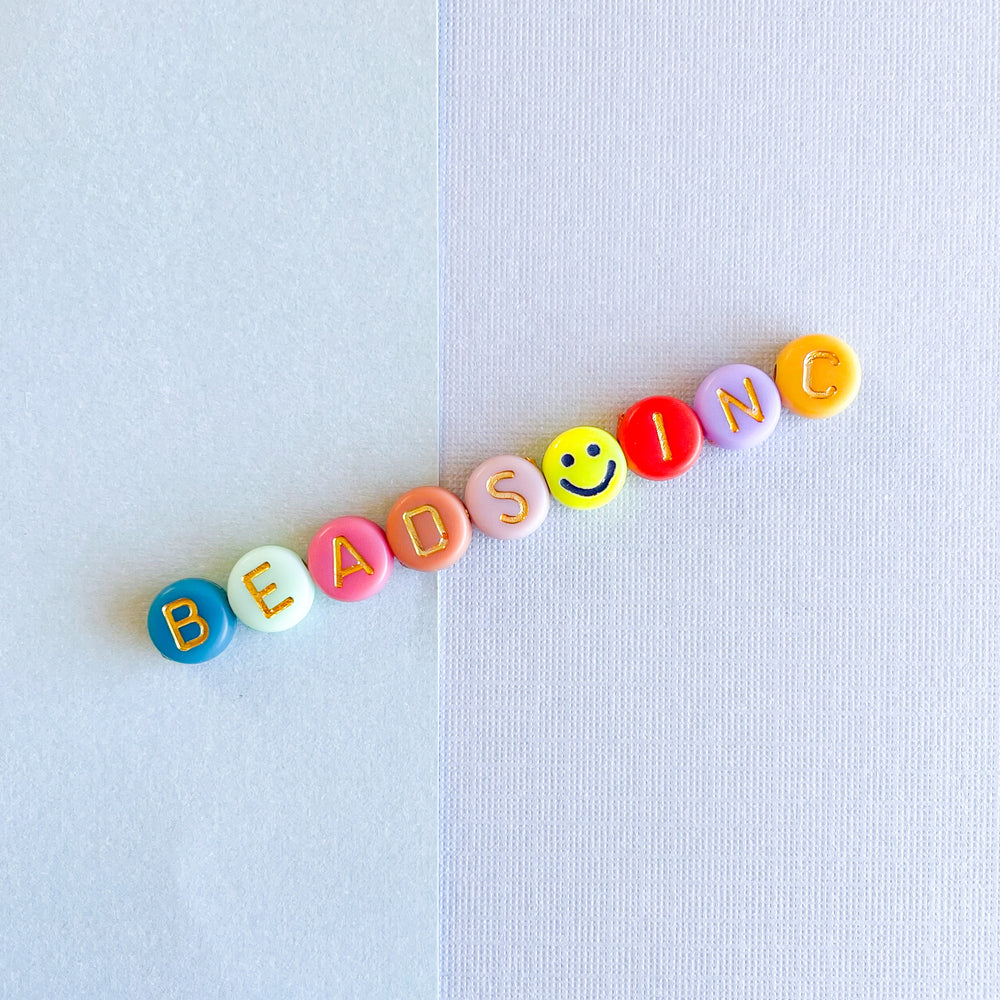 Alphabet Rainbow Cube Beads - 300/Pack