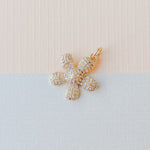 17mm Pave Gold Daisy Charm