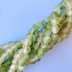 15mm Speckled Moss Recycled African Glass Strand