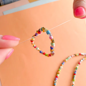 
                
                    Load image into Gallery viewer, The Dreamstringer Stretchy DIY Jewelry Making Kit
                
            