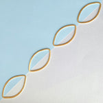 24mm Brushed Gold Marquis Ring - Pack of 4