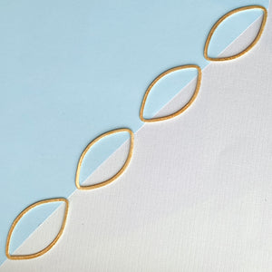 
                
                    Load image into Gallery viewer, Brushed Gold Marquis Ring - Pack of 4 - Christine White Style
                
            