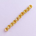 Gold Czech Crystal Rondelle - Pack of 10