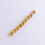 4mm Czech Crystal Gold Rondelle - 10 Pack