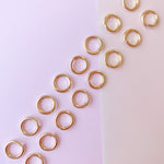12mm Heavy Duty Jump Ring Shiny Gold Color - Pack of 20