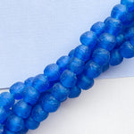 13mm Cobalt Recycled African Glass Strand