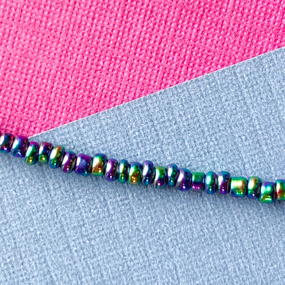 
                
                    Load image into Gallery viewer, 2mm Mardi Gras Crystal Rondelle Strand - Beads, Inc.
                
            