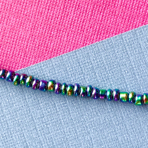 2mm Mardi Gras Crystal Rondelle Strand - Beads, Inc.