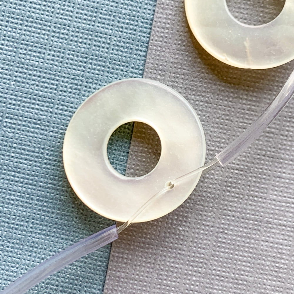 12mm Mother of Pearl Circle Strand