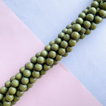 10mm Moss Green Wood Rounds Strand