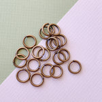 12mm Heavy Duty Jump Ring Antique Brass - 20 Pack