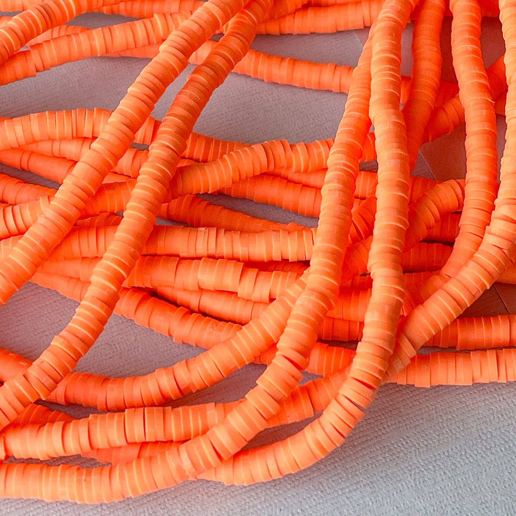 4mm Clementine Polymer Clay Heishi Strand – Beads, Inc.