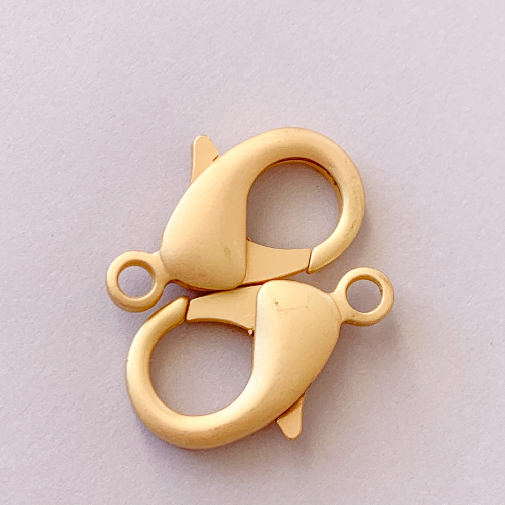 1pc Wholesale Lobster Clasp 24k Gold , Bucket Pail Lobster Claw for Jewelry  Making, Size 19.6mmx12.1mm, SUPP-1117 