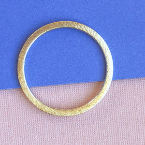 24mm Brushed Gold Ring - 4 Pack