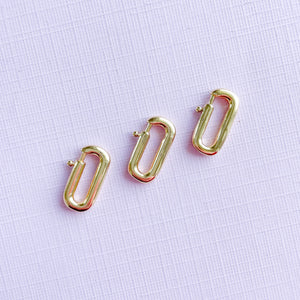 17mm Gold Paperclip Carabiner