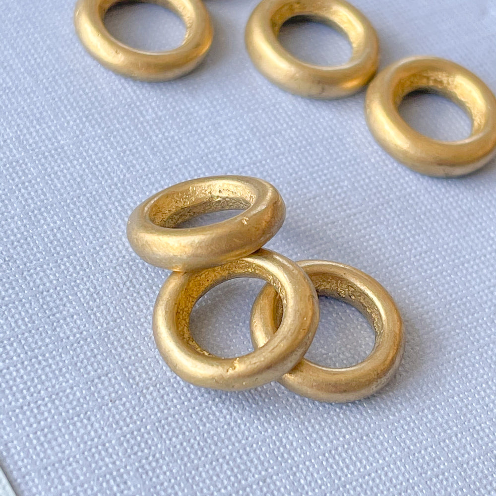 10mm Antique Brass Ring - 10 Pack
