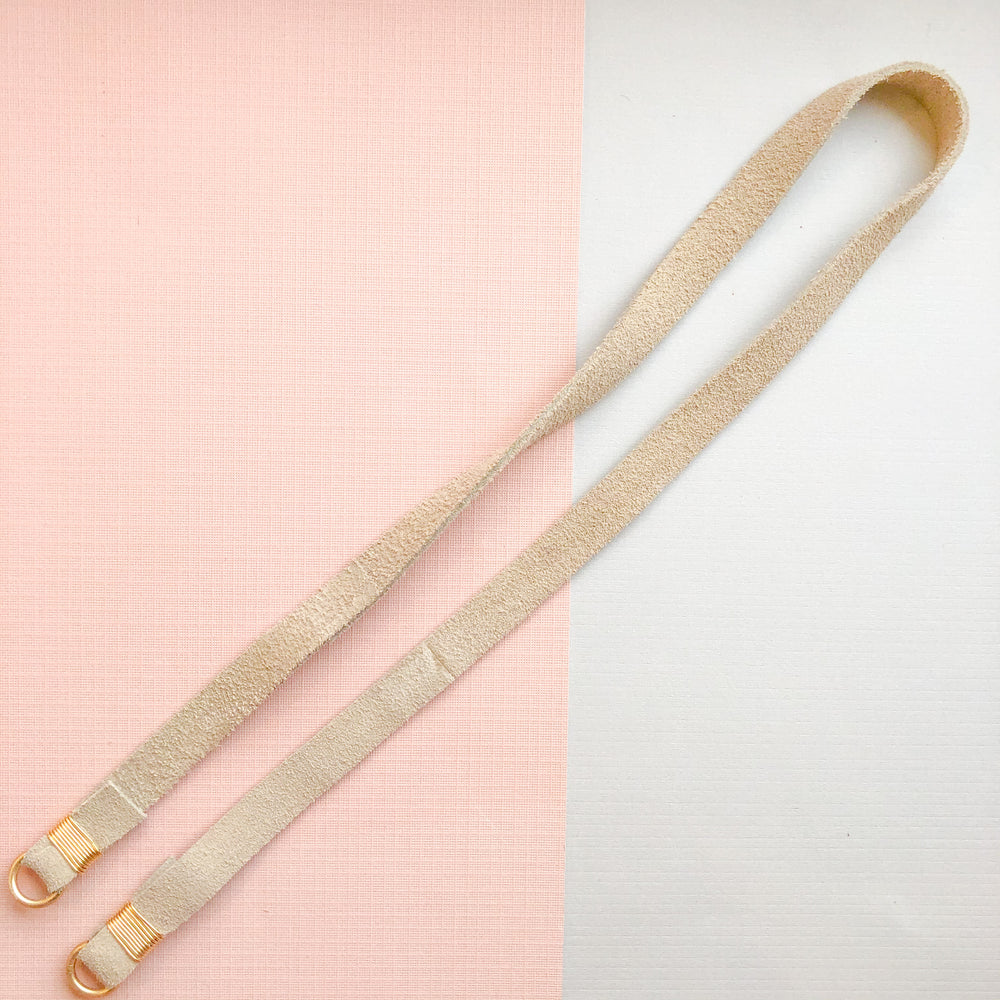 10mm Tan Natural Suede Strap