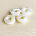 15mm Mother of Pearl Circles - 4 Pack