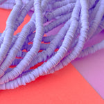 4mm Lavender Polymer Clay Heishi Strand