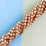 4mm Sand Freshwater Rice Pearl Strand