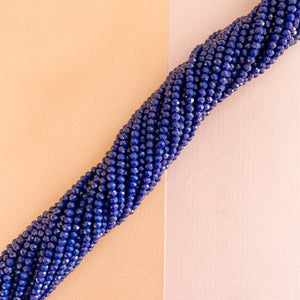
                
                    Load image into Gallery viewer, 4mm Bright Navy Faceted Chinese Crystal Strand
                
            