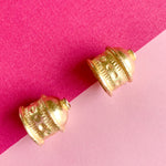 12mm Shiny Gold Etruscan Cap - 2 Pack